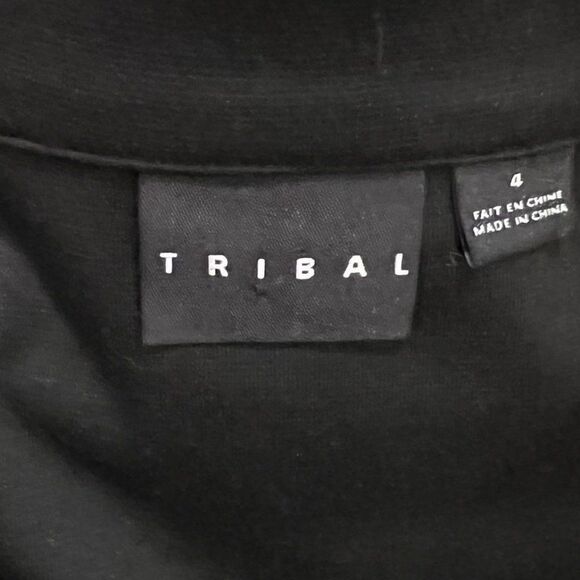 Tribal 3/4 Sleeve Buttton Down Jacket, Blazer Size 4 - Picture 2 of 3